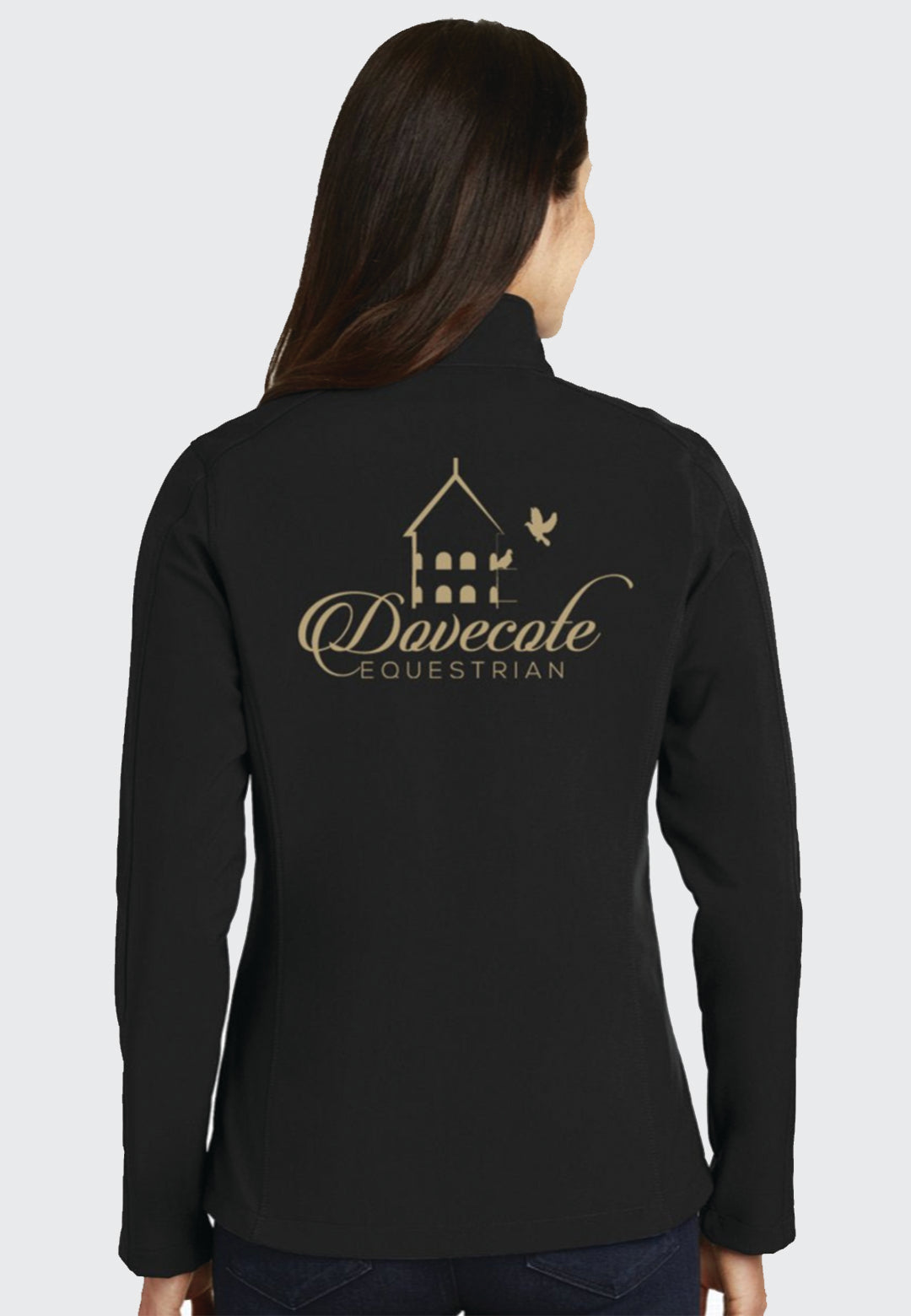 Dovecote Equestrian Port Authority® Core Black Soft Shell Jacket - Men's/Ladies/Youth