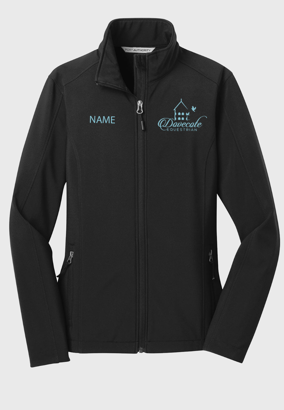 Dovecote Equestrian Port Authority® Core Black Soft Shell Jacket - Men's/Ladies/Youth