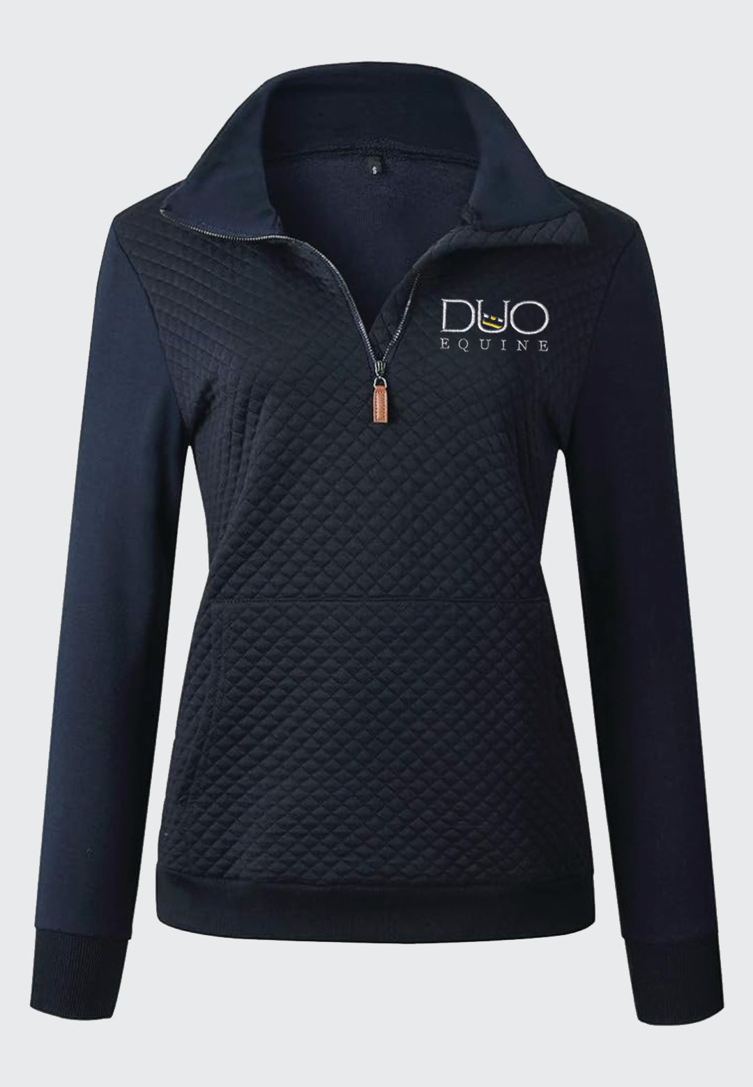 Duo Equine BTFBM Ladies Quilted 1/4 Zip Sweatshirt, 2 Color Options