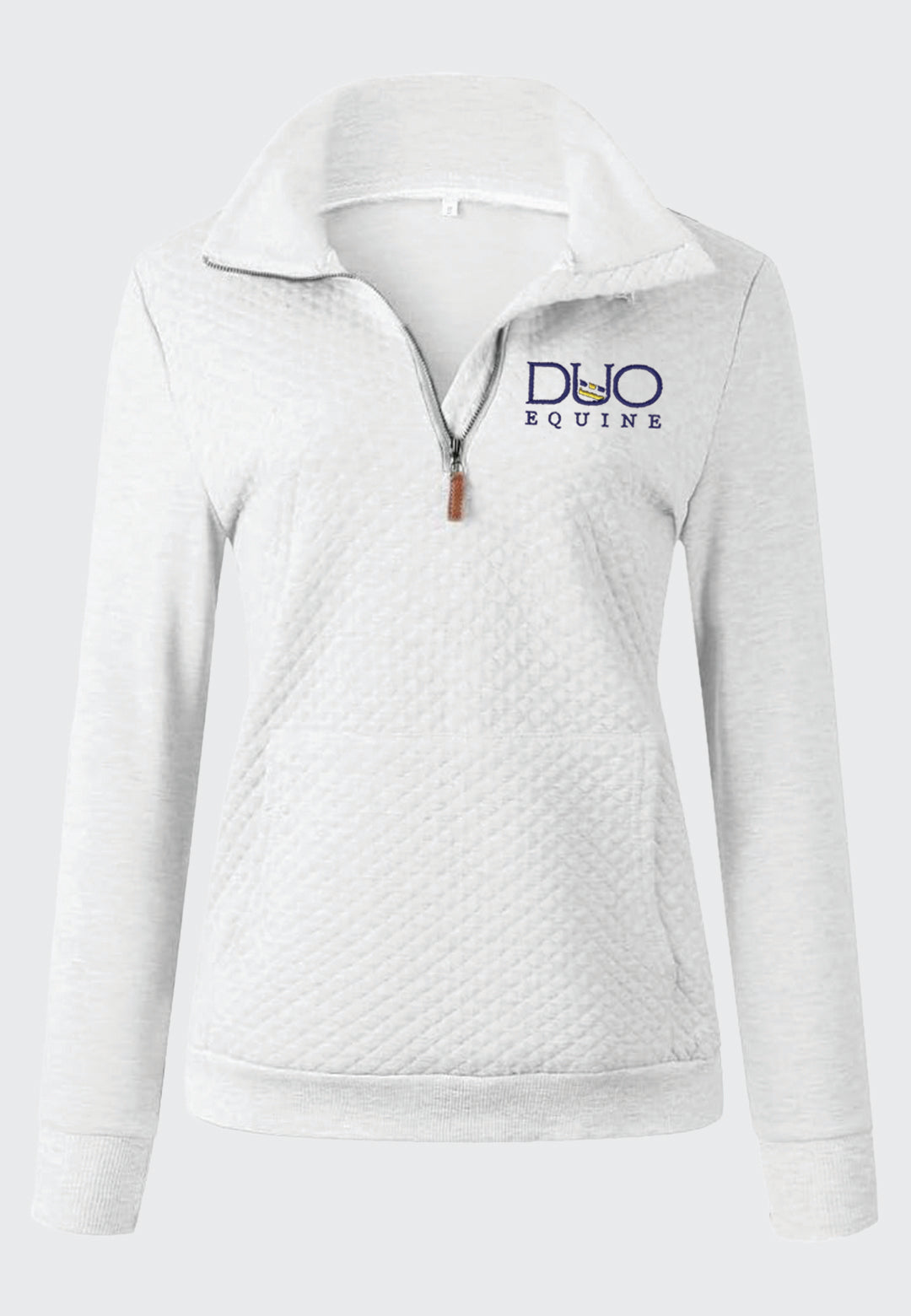 Duo Equine BTFBM Ladies Quilted 1/4 Zip Sweatshirt, 2 Color Options