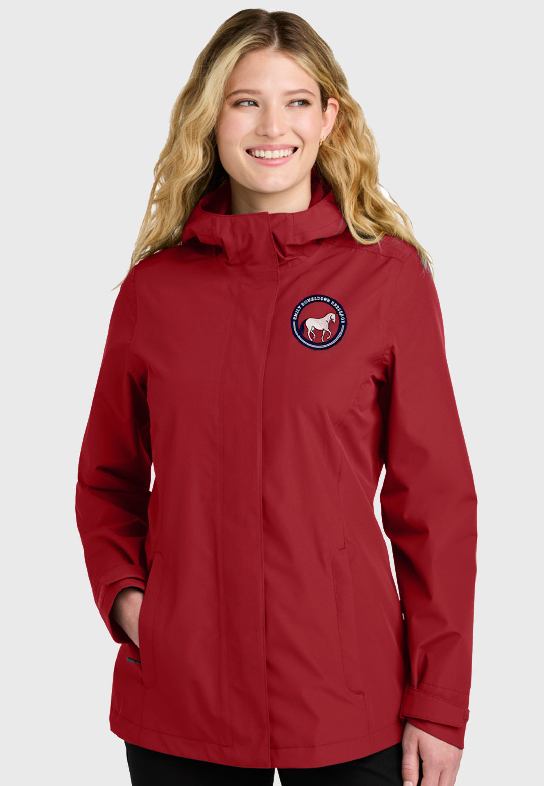 Emily Donaldson Dressage Port Authority® C-FREE® Rain Jacket, Ladies + Mens Styles, 2 Color Options