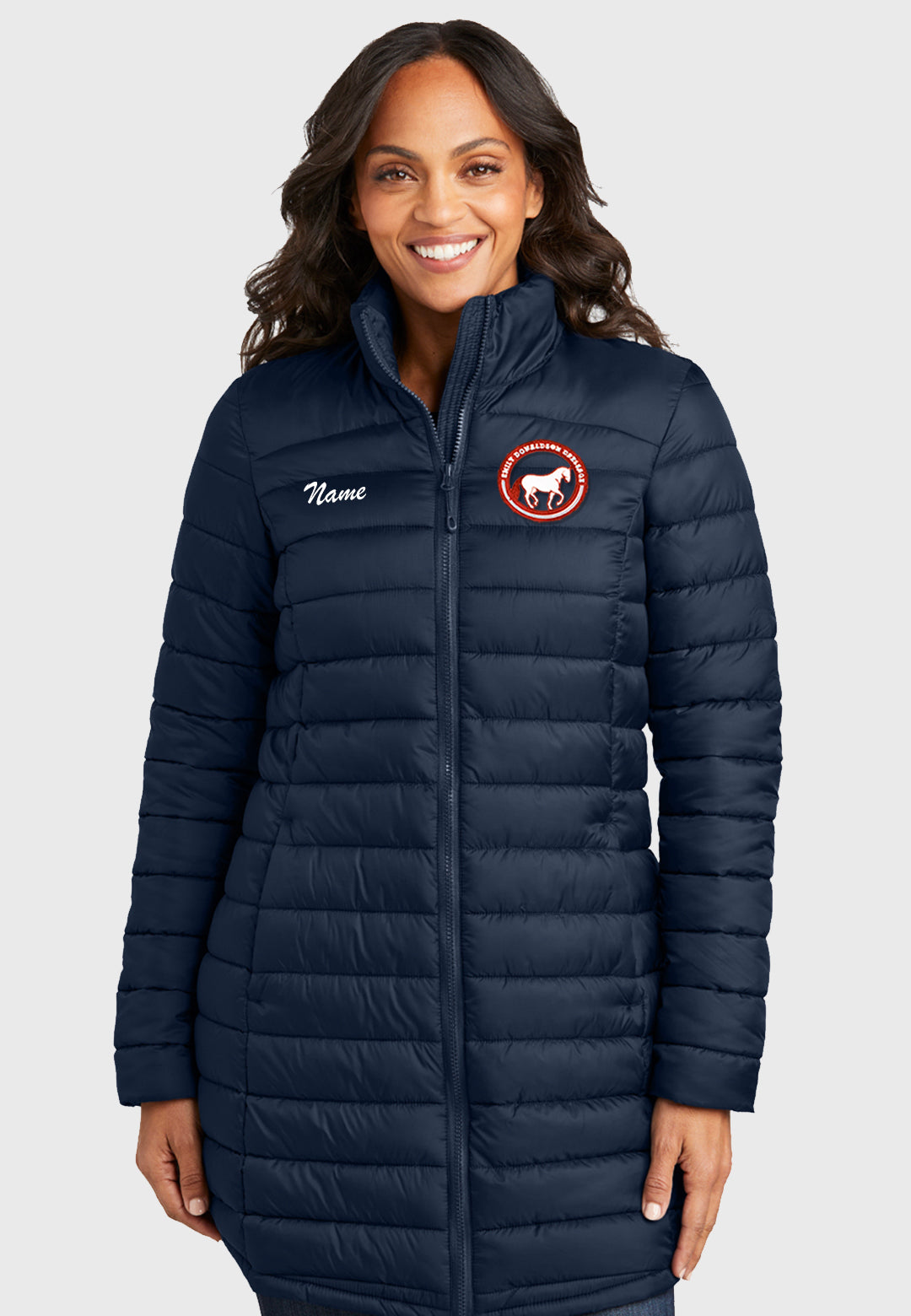 Emily Donaldson Port Authority® Ladies Horizon Puffy Long Jacket