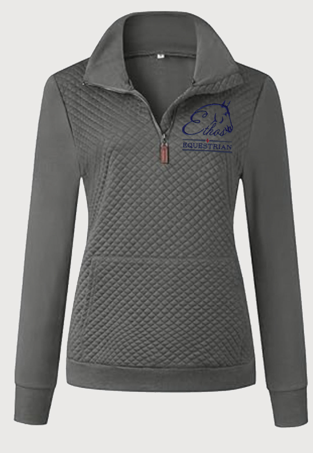 Ethos Equestrian Quilted Lightweight 1/2 Zip Long Sleeve, 2 Color Options