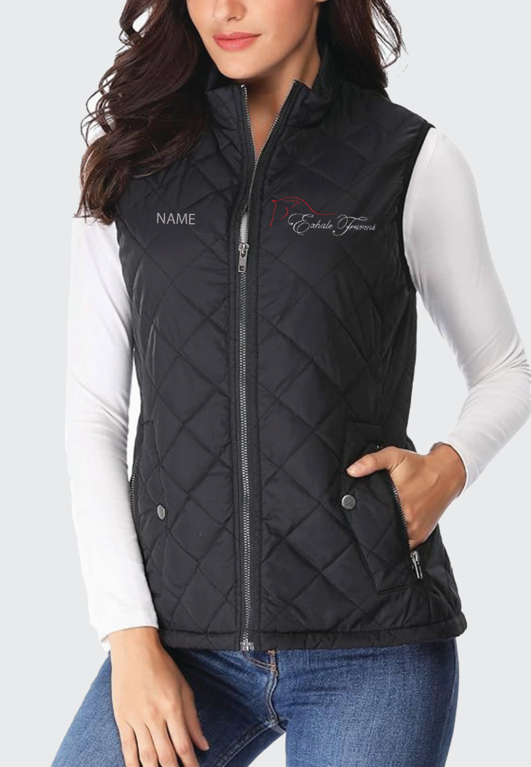 Exhale Farm Ladies Miss Molly Quilted Vest, 2 Color Options