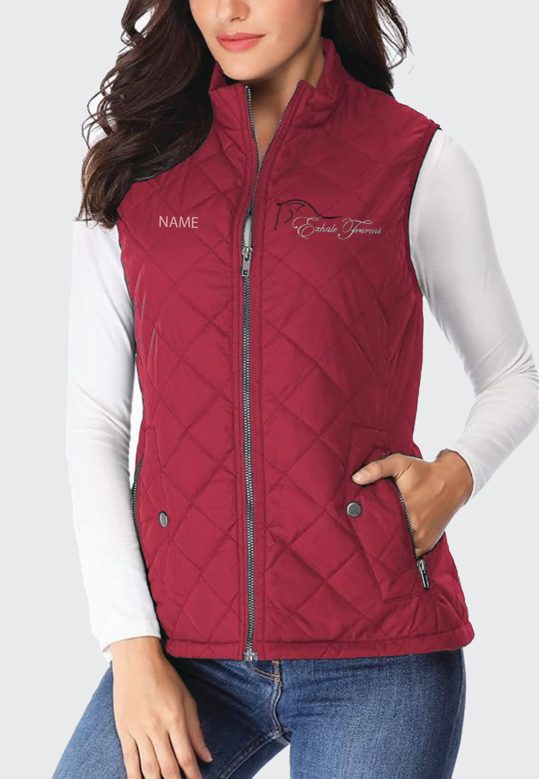 Exhale Farm Ladies Miss Molly Quilted Vest, 2 Color Options