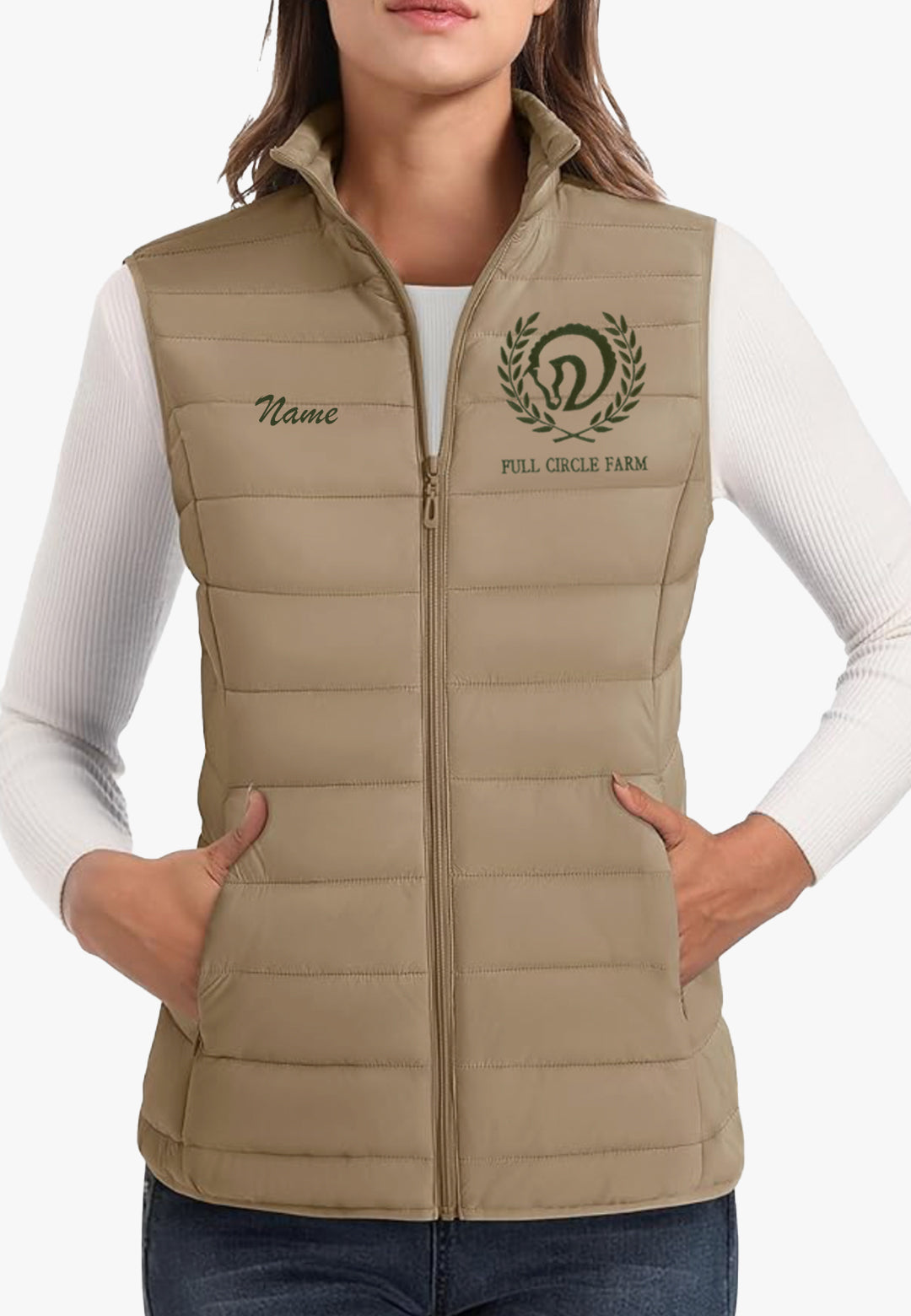 Full Circle Farm MAGCOMSEN Lightweight Women's Puffer Vest, 2 Color Options