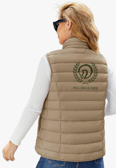 Full Circle Farm MAGCOMSEN Lightweight Women's Puffer Vest, 2 Color Options