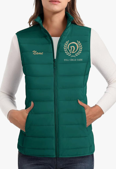 Full Circle Farm MAGCOMSEN Lightweight Women's Puffer Vest, 2 Color Options