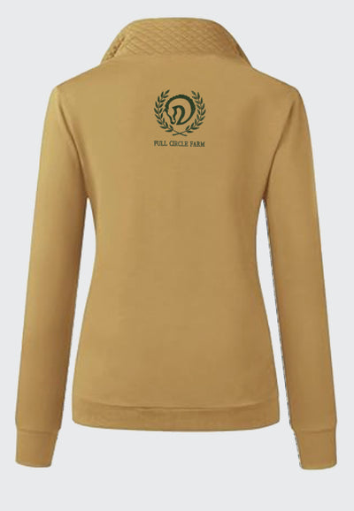 Full Circle Farm BTFBM Ladies Quilted 1/4 Zip Sweatshirt, 2 Color Options