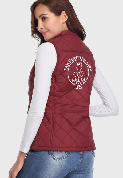 Far Fetched Farm Fuinloth Women's Quilted Vest, 2 Color Options
