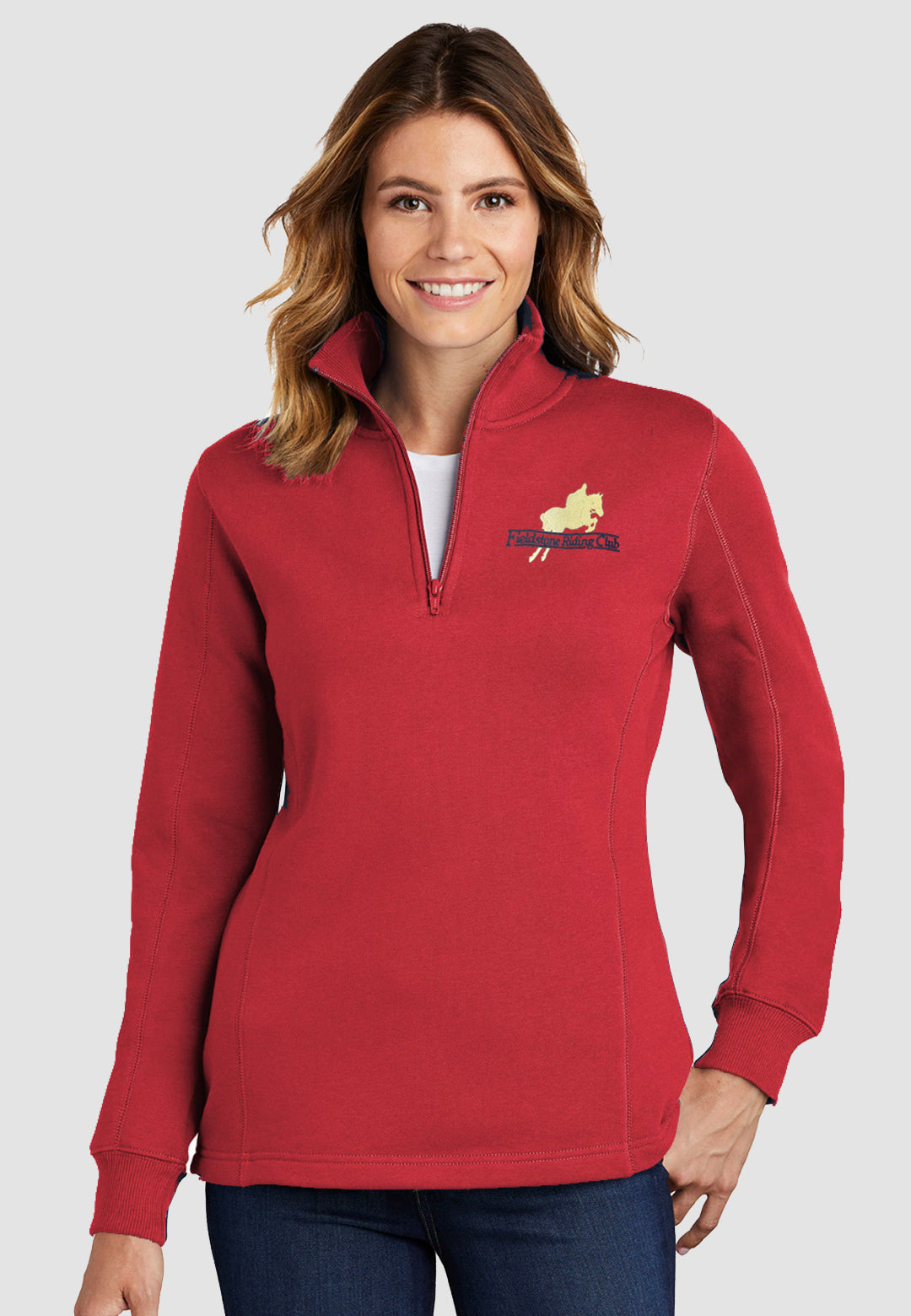 Fieldstone Riding Club Sport-Tek® Ladies 1/4-Zip Sweatshirt - 2 Color Options