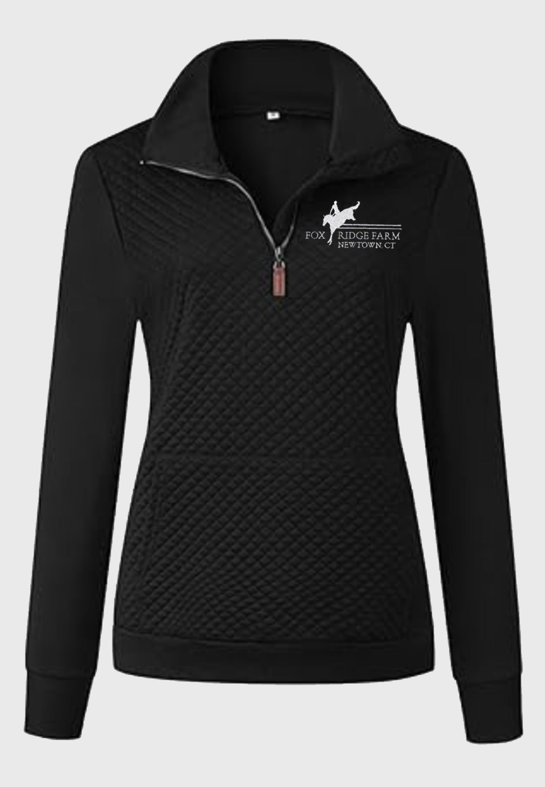 Fox Ridge Farm BTFBM Ladies Quilted 1/4 Zip Sweatshirt, 2 Color Options