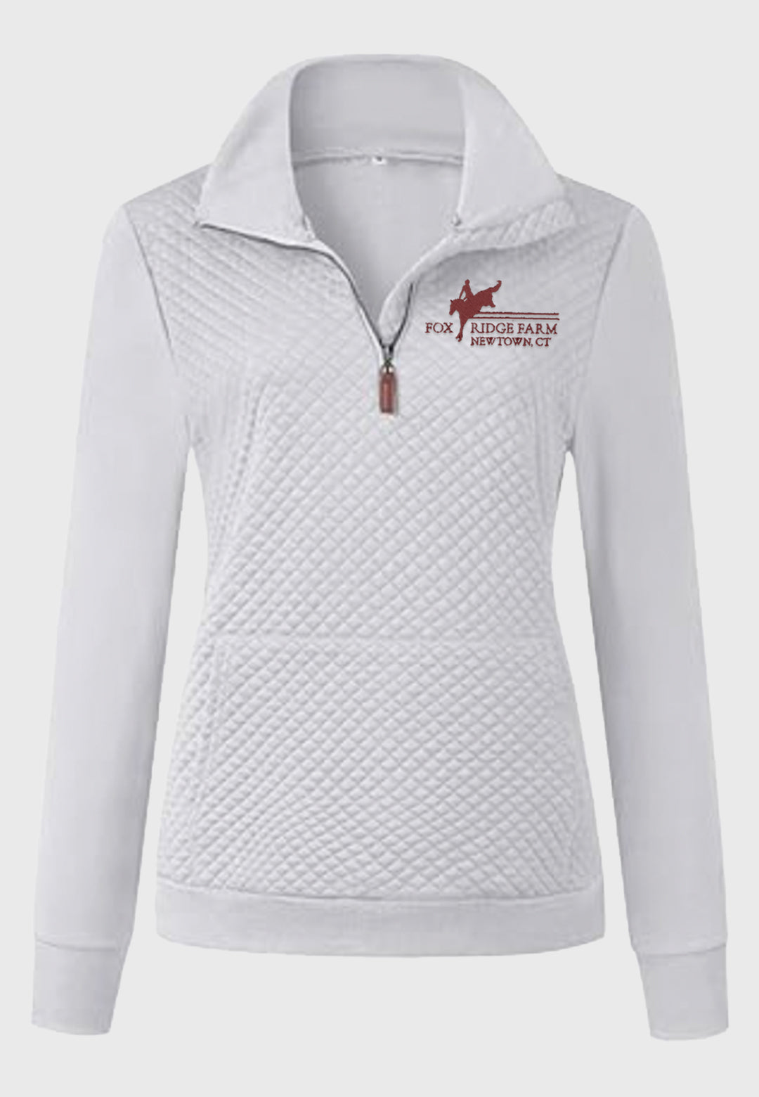 Fox Ridge Farm BTFBM Ladies Quilted 1/4 Zip Sweatshirt, 2 Color Options