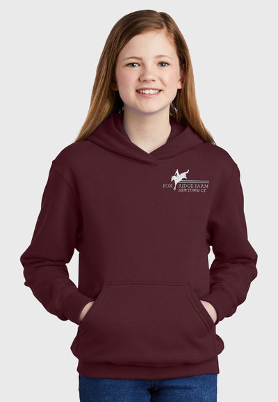 Fox Ridge Farm Port & Company® Essential Fleece Pullover Hooded Sweatshirt, Adult + Youth Sizes