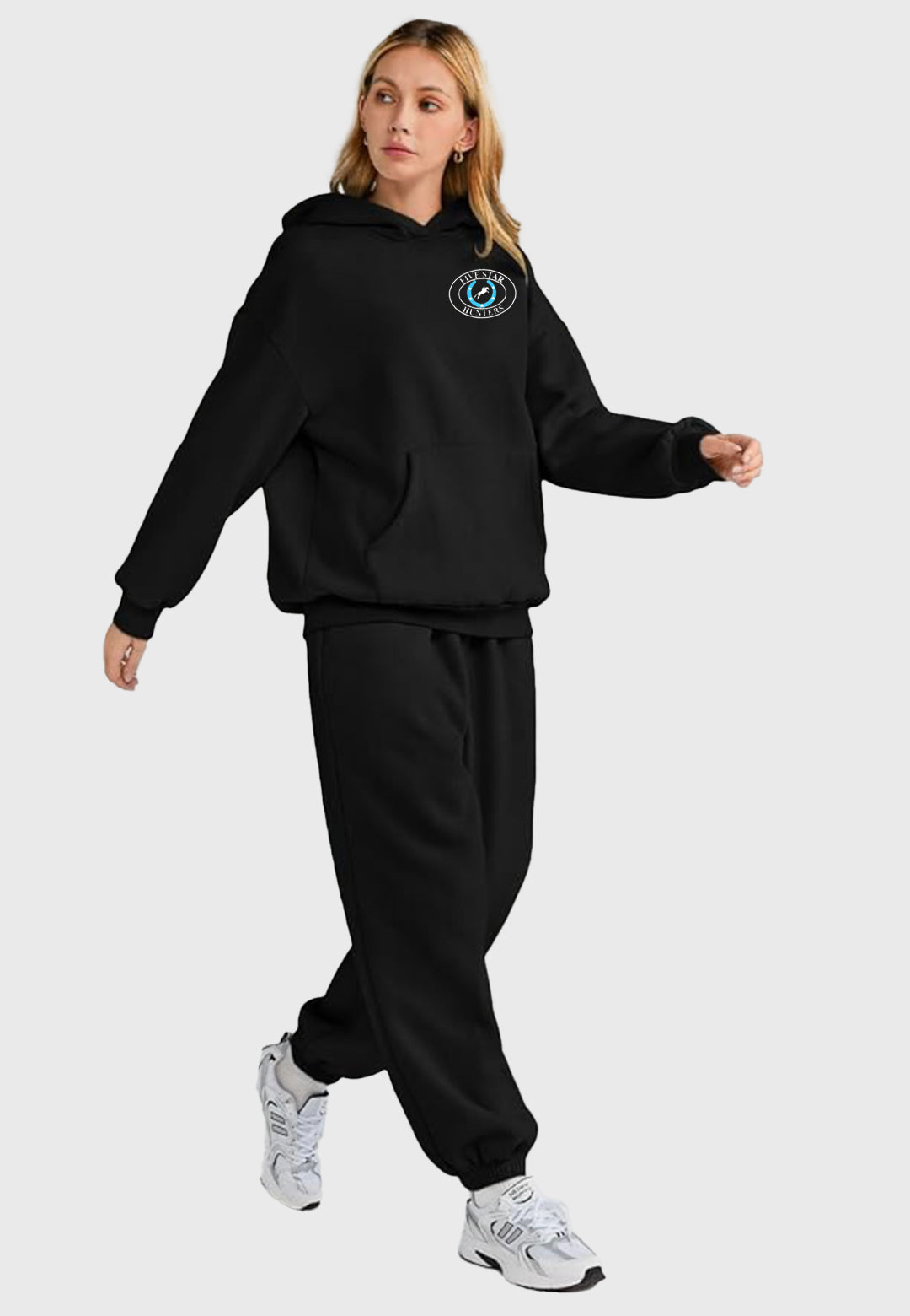 Five Star Hunters AUTOMET Women's 2 Piece Black Sweatsuit