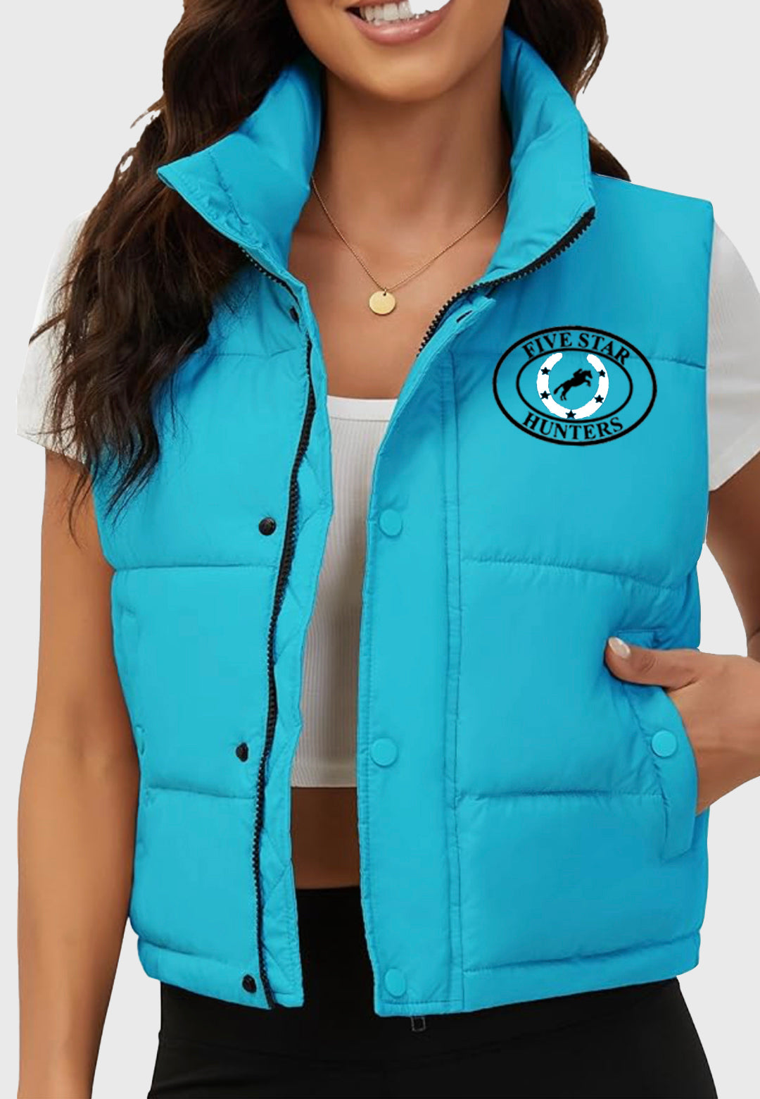 Five Star Hunters Fengbay Womens Cropped Puffer Vest