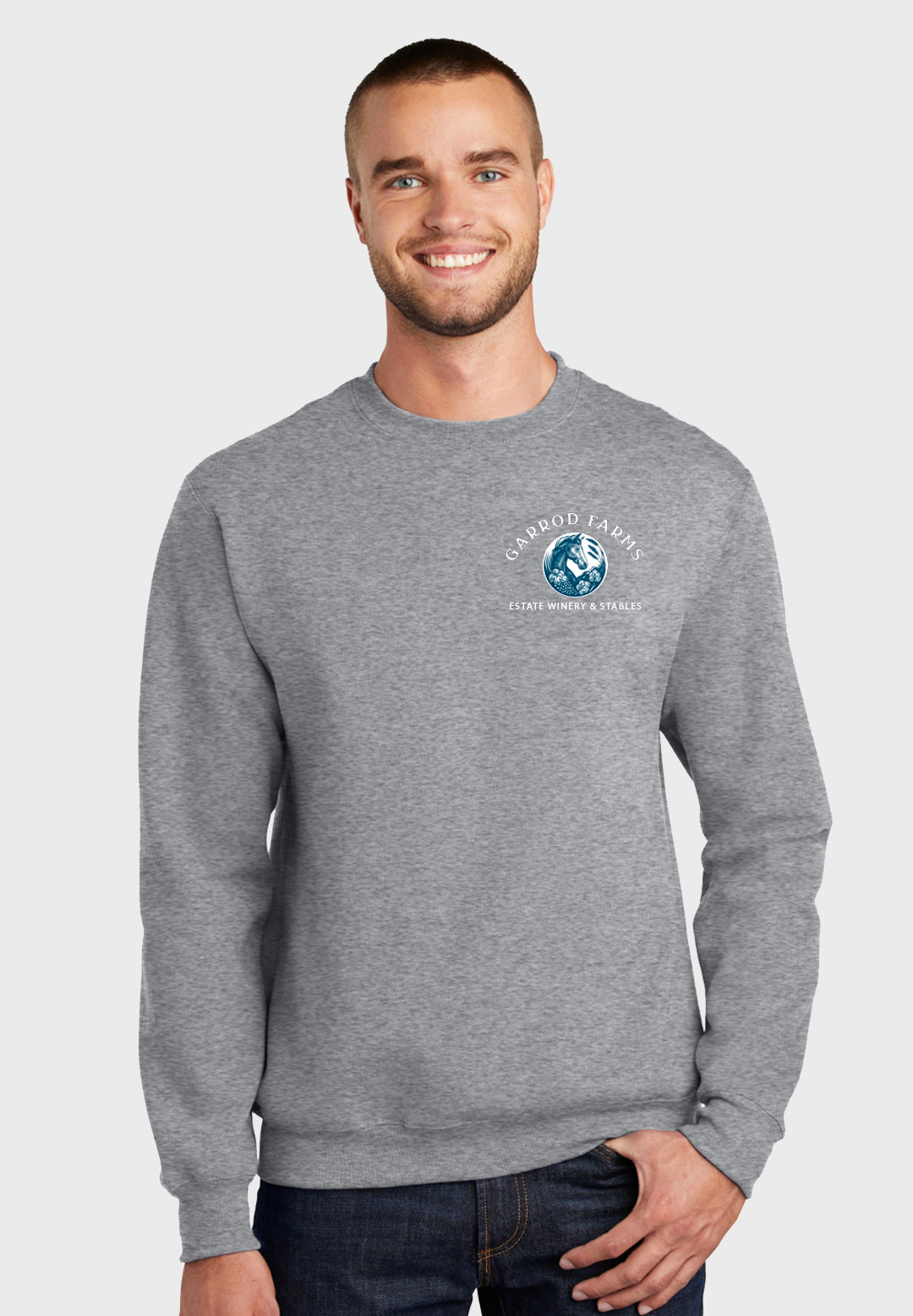 Garrod Farms Port & Company® Essential Fleece Crewneck Sweatshirt - Unisex Adult Sizes