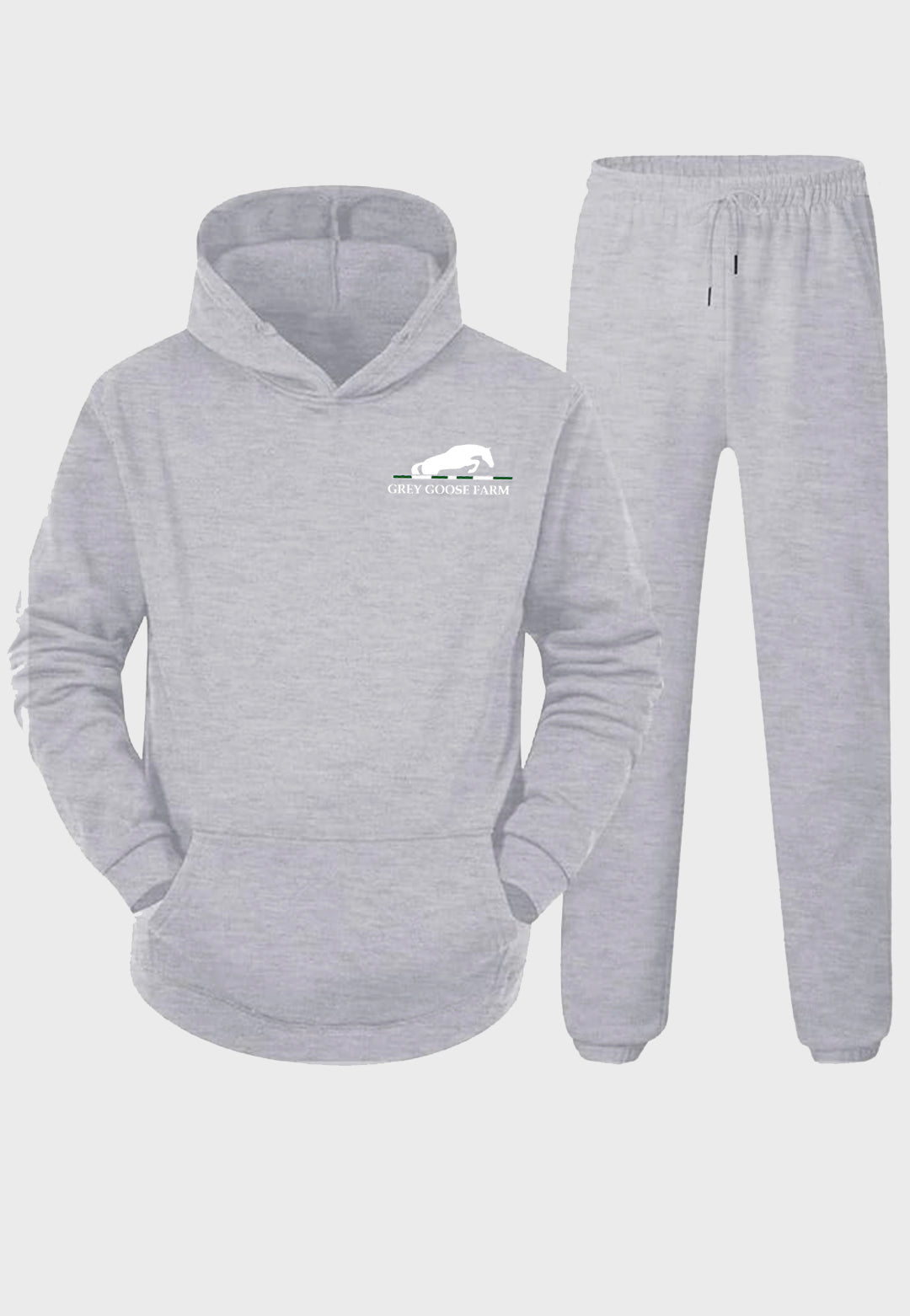 Grey Goose Farm Unisex oversized sweatsuit set with long sleeve hoodie and joggers