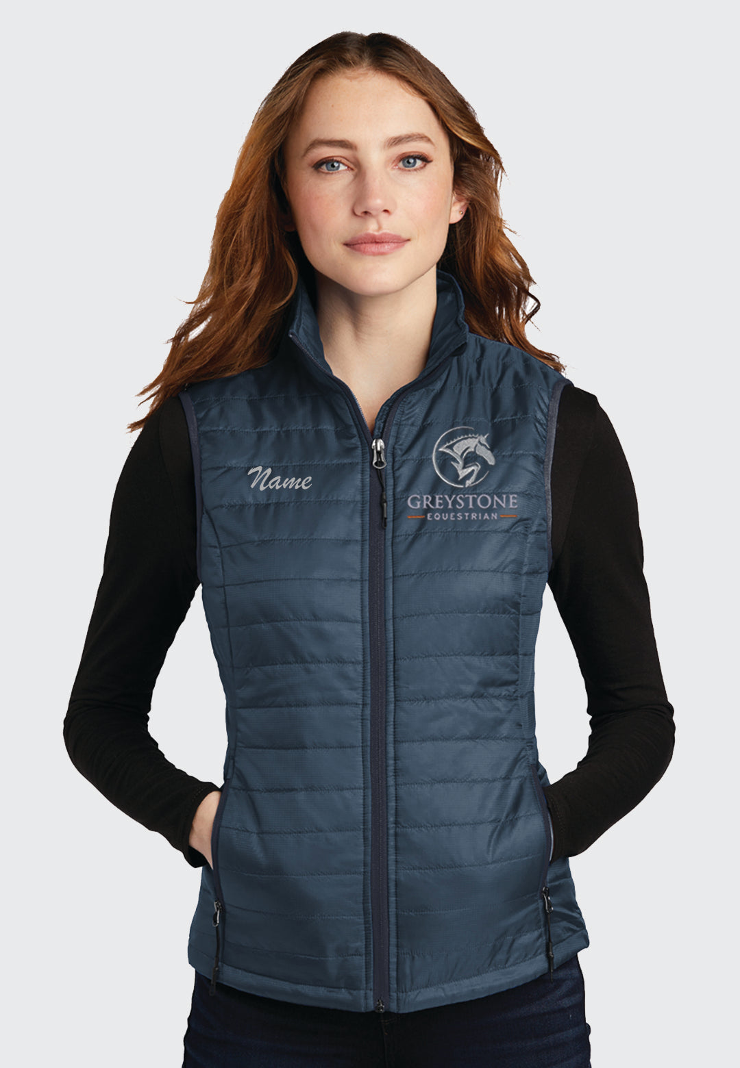 Greystone Equestrian Port Authority® Navy Packable Puffy Vest - Ladies/Mens Styles