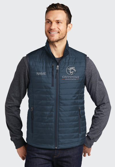 Greystone Equestrian Port Authority® Navy Packable Puffy Vest - Ladies/Mens Styles