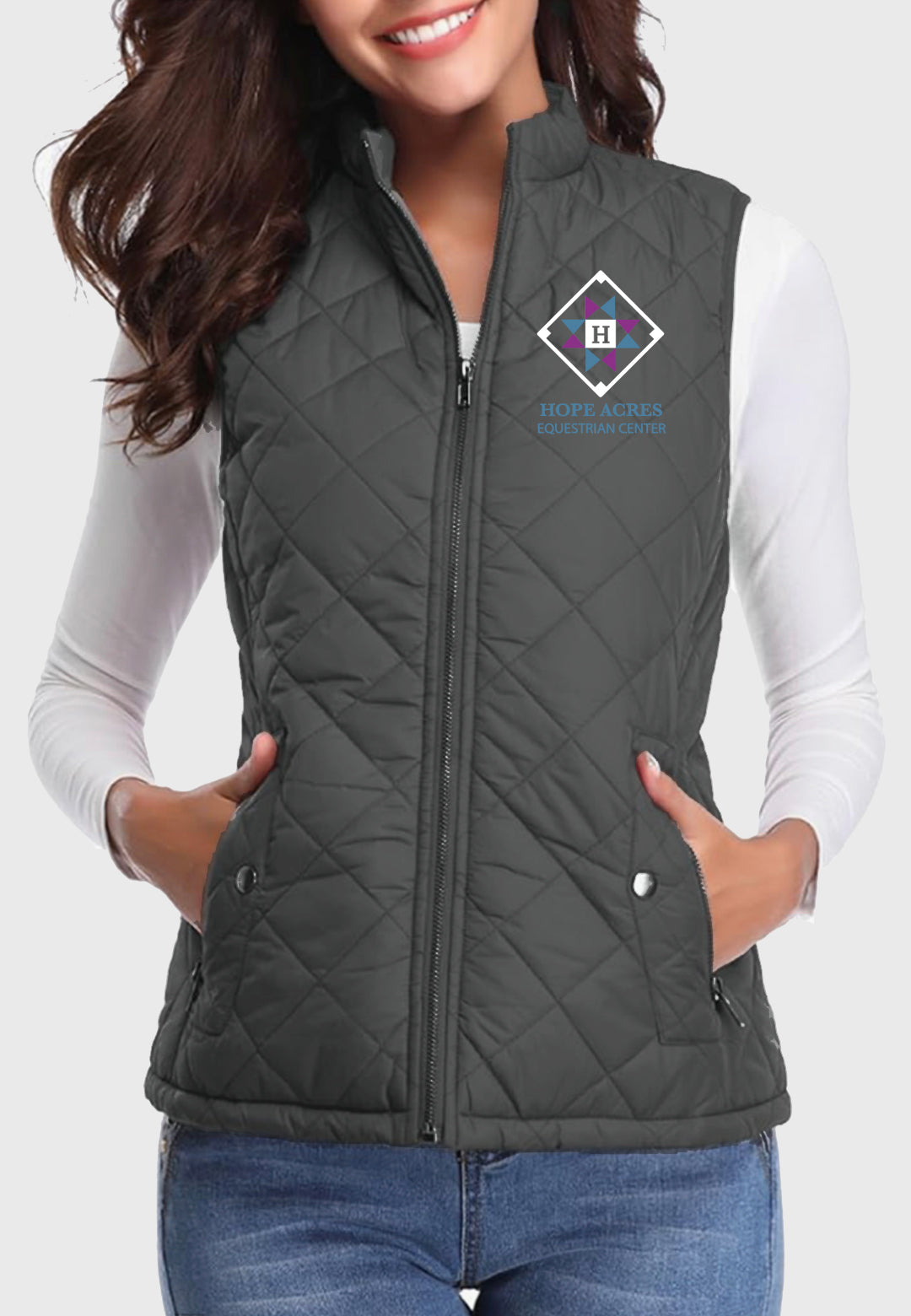 Hope Acres Fuinloth Women's Quilted Vest, 3 Color Options