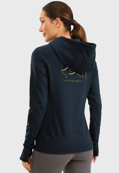 Hunters Grove Stables CRZ YOGA Women's Full Zip Hooded Sweatshirt