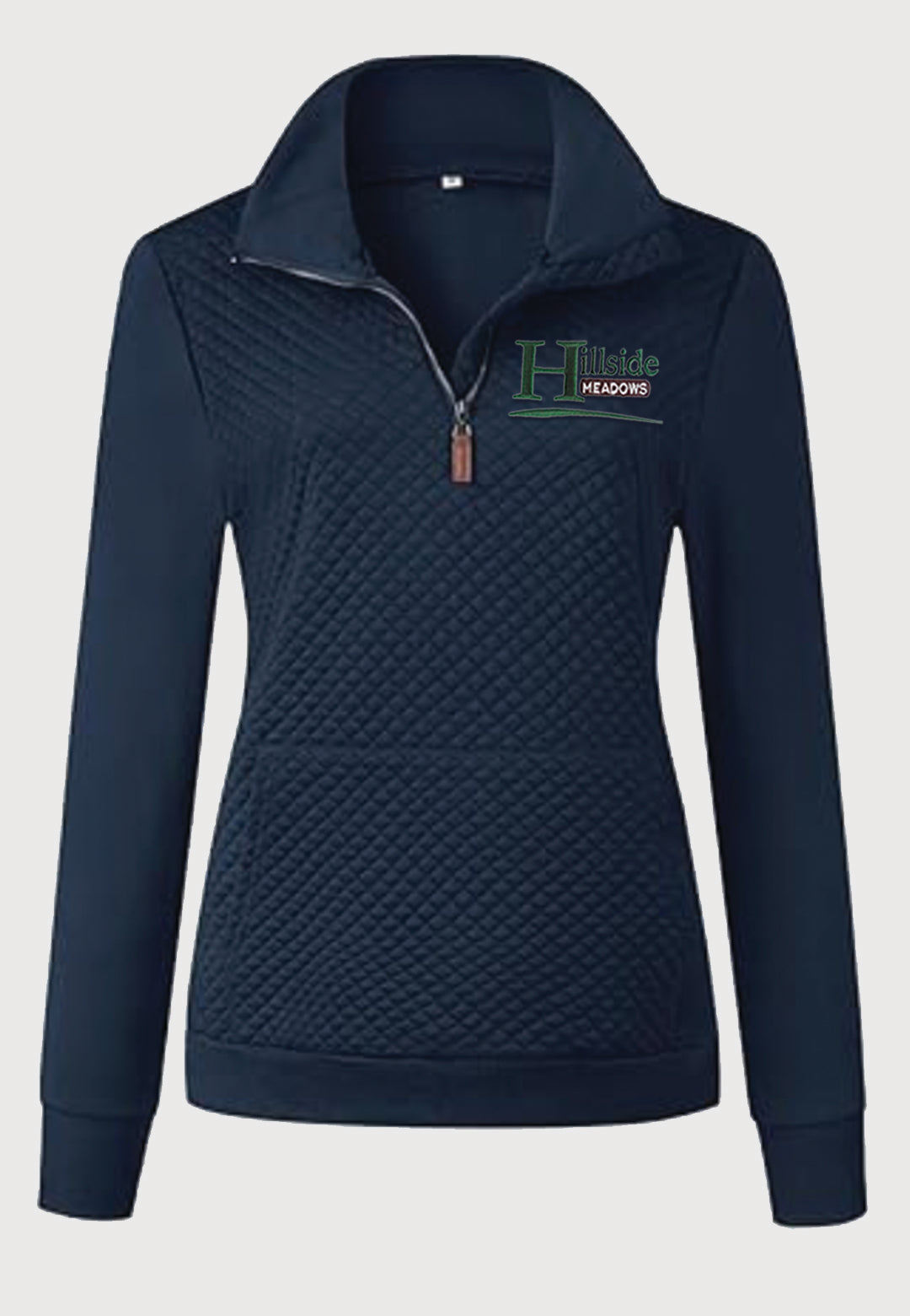 Hillside Meadows BTFBM Ladies Quilted 1/4 Zip Sweatshirt, 2 Color Options