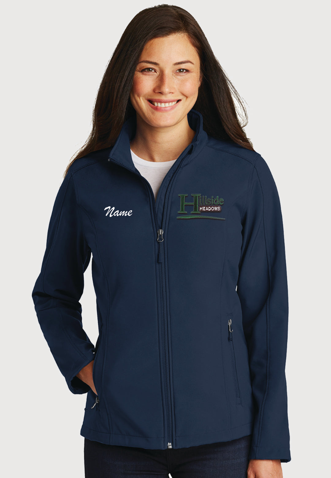 Hillside Meadows Port Authority® Core Navy Soft Shell Jacket - Ladies/Youth Styles