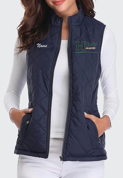Hillside Meadows Fuinloth Women's Quilted Vest, 2 Color Options
