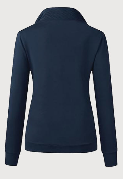Hillside Meadows BTFBM Ladies Quilted 1/4 Zip Sweatshirt, 2 Color Options