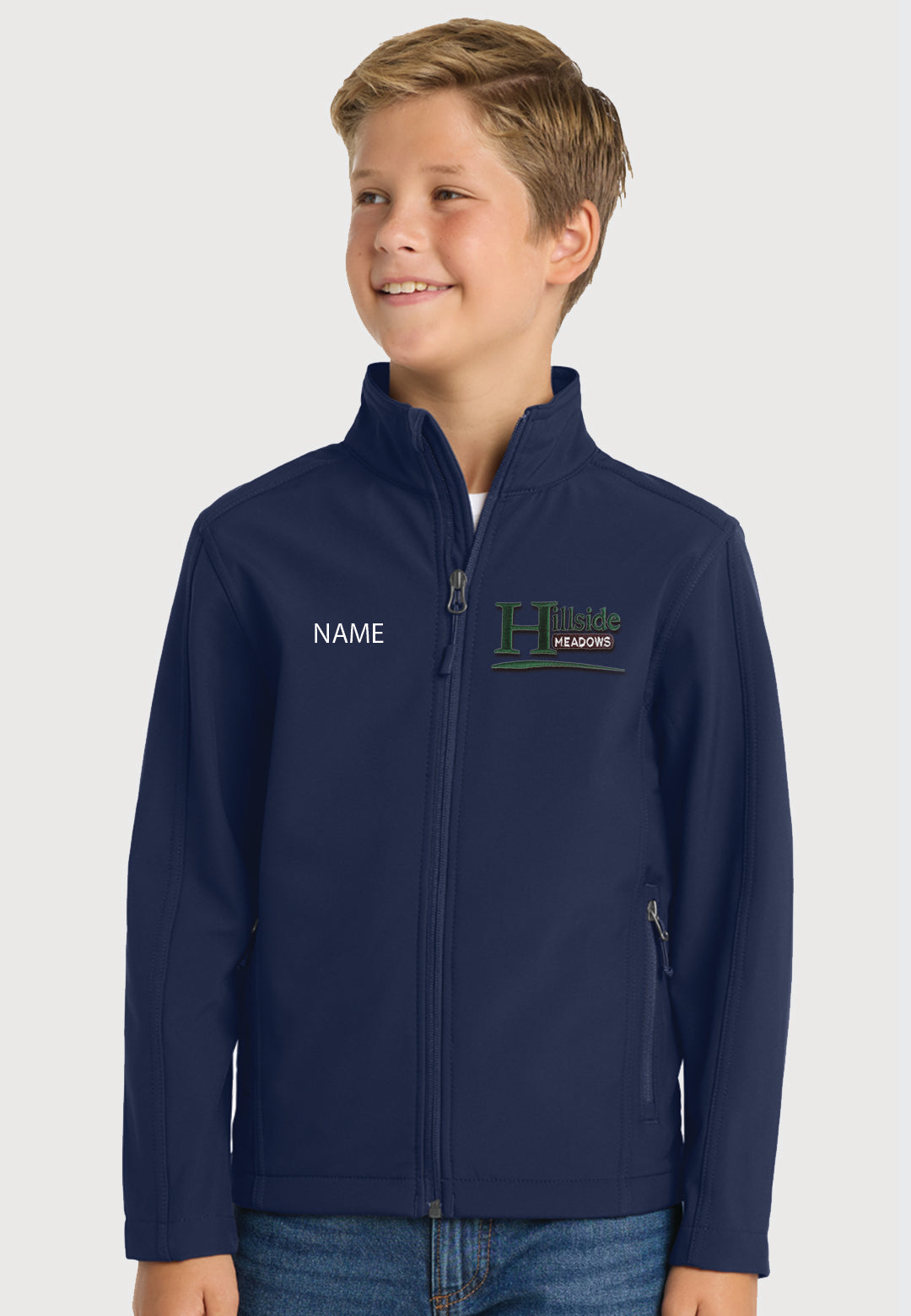 Hillside Meadows Port Authority® Core Navy Soft Shell Jacket - Ladies/Youth Styles