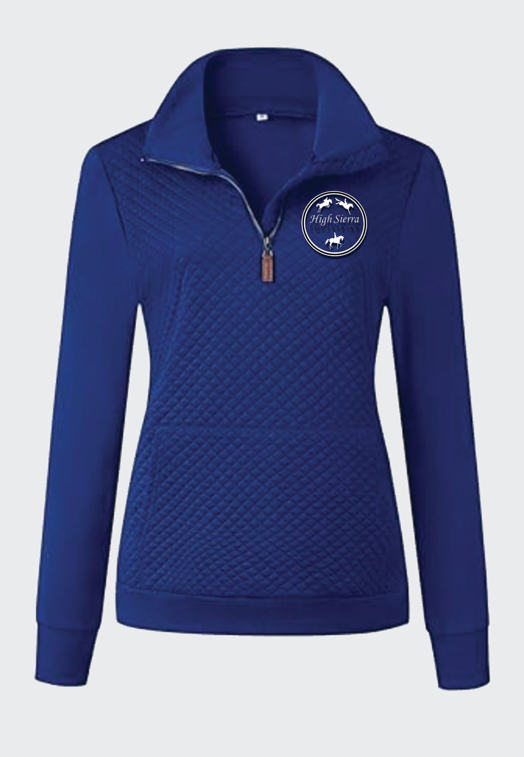 High Sierra Equestrian BTFBM Ladies Quilted 1/4 Zip Sweatshirt, 2 color Options