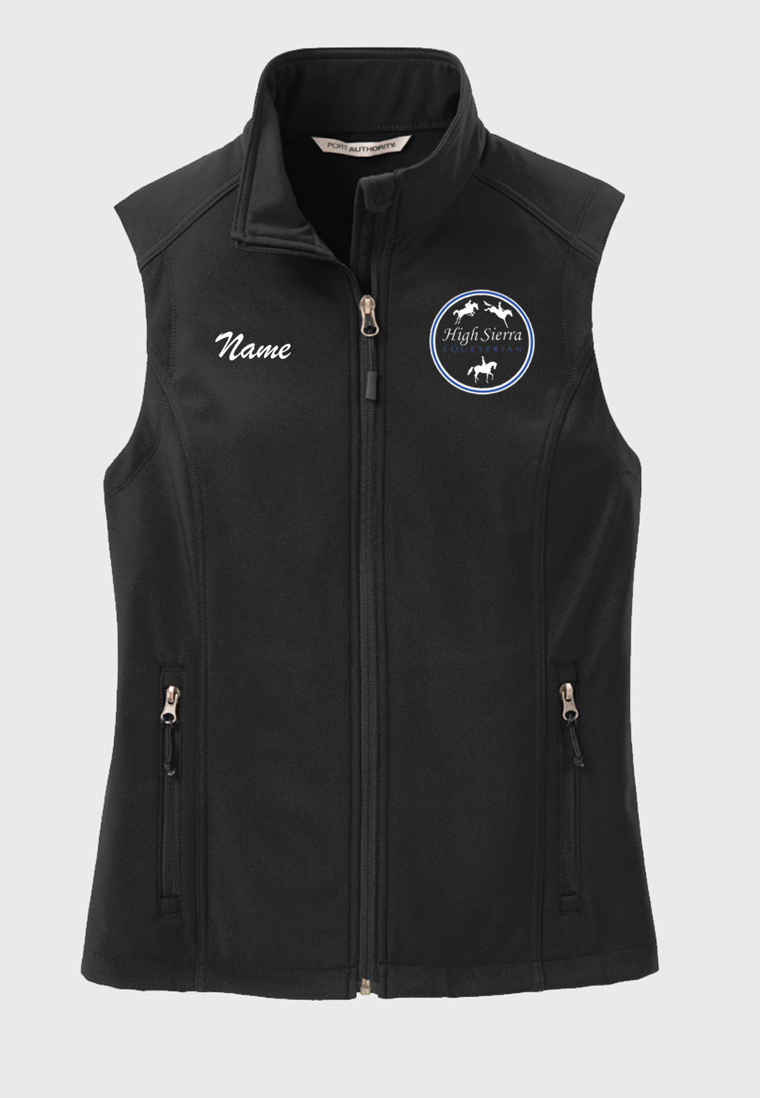 High Sierra Equestrian Port Authority® Black Core Soft Shell Vest - Ladies + Mens Styles