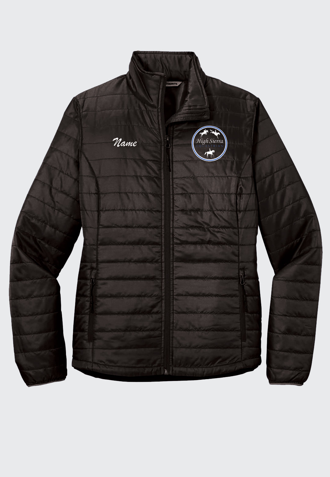 High Sierra Equestrian Port Authority® Black Packable Puffy Jacket - Ladies + Mens Styles