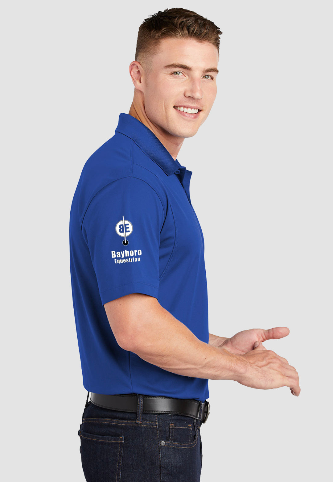 Bayboro Equestrian Sport-Tek® Mens Sport-Wick® Polo - Royal