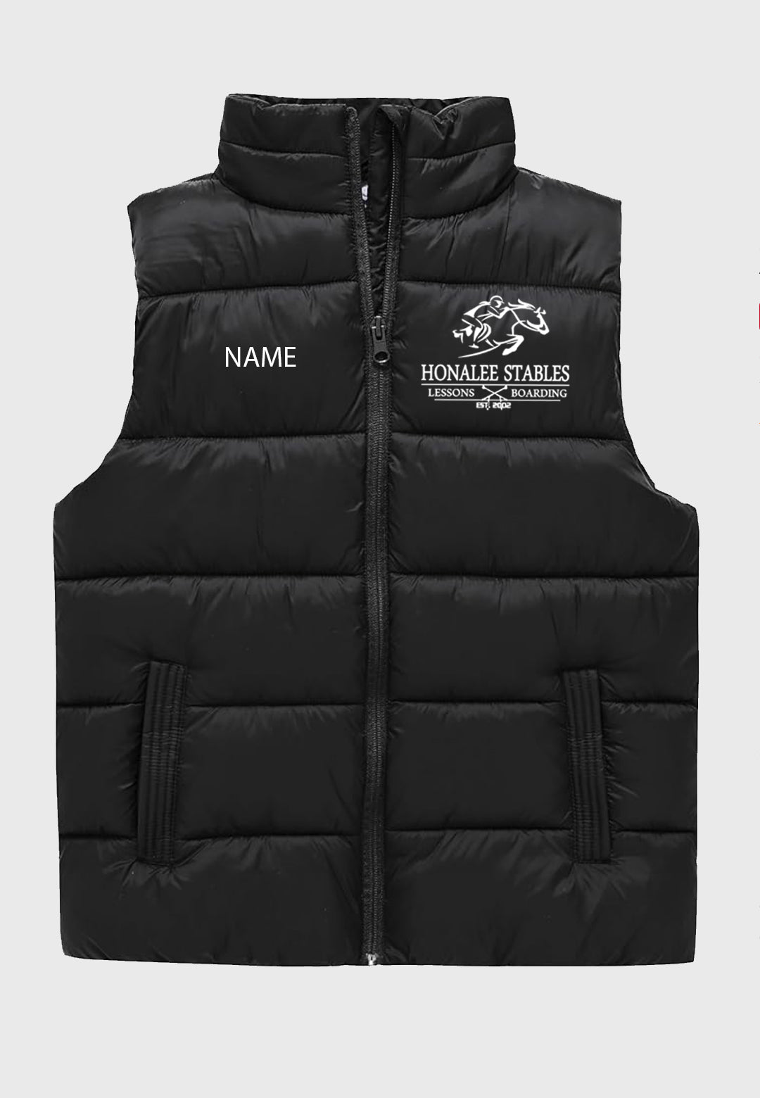Honalee Stables Packable Puffer Youth Vest with Zippered Pockets