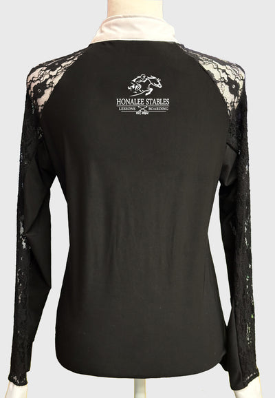 Honalee Stables Ladies Long Sleeve Show Shirt with Lace Sleeves