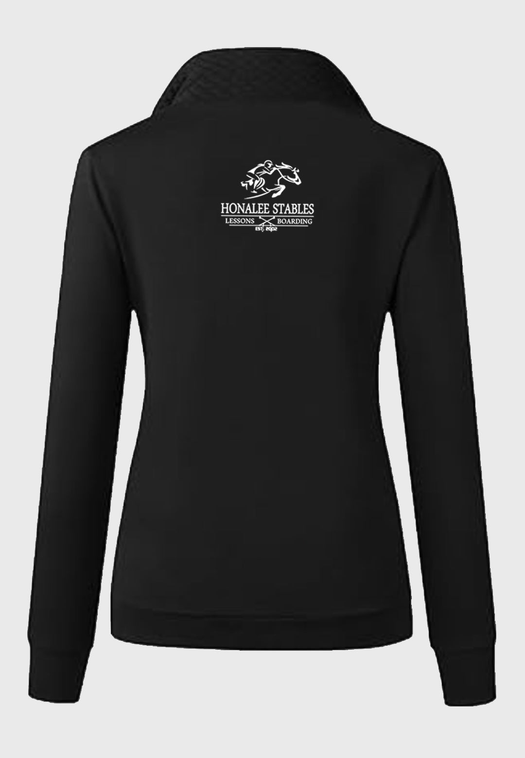 Honalee Stables BTFBM Ladies Quilted 1/4 Zip Sweatshirt, 2 Color Options