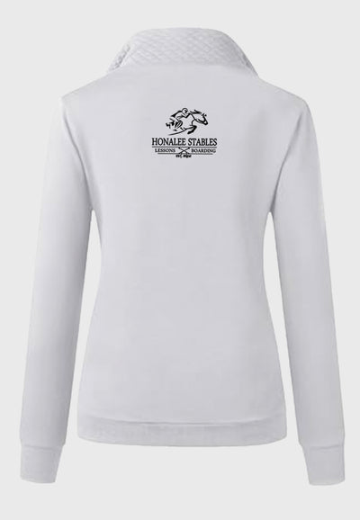 Honalee Stables BTFBM Ladies Quilted 1/4 Zip Sweatshirt, 2 Color Options