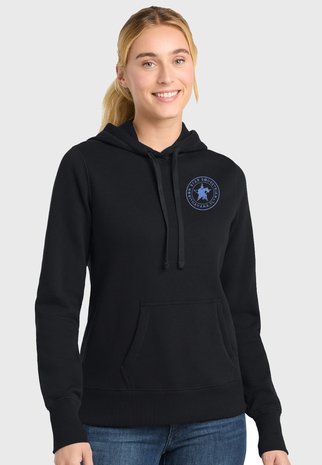 Iron Star Equestrian Sport-Tek® Hooded Black Sweatshirt - Ladies/Mens/Youth Sizes