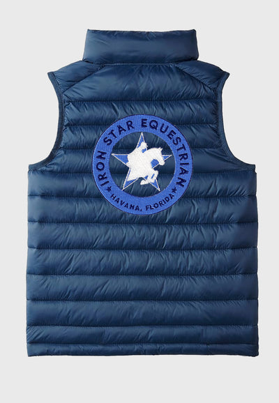 Iron Star Equestrian Essential youth Lightweight Water-Resistant Packable Puffer Vest, 2 Color Options