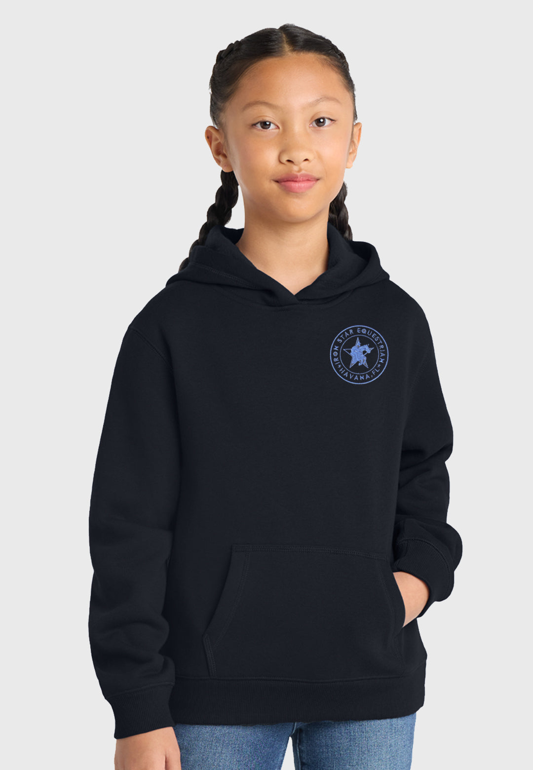 Iron Star Equestrian Sport-Tek® Hooded Black Sweatshirt - Ladies/Mens/Youth Sizes