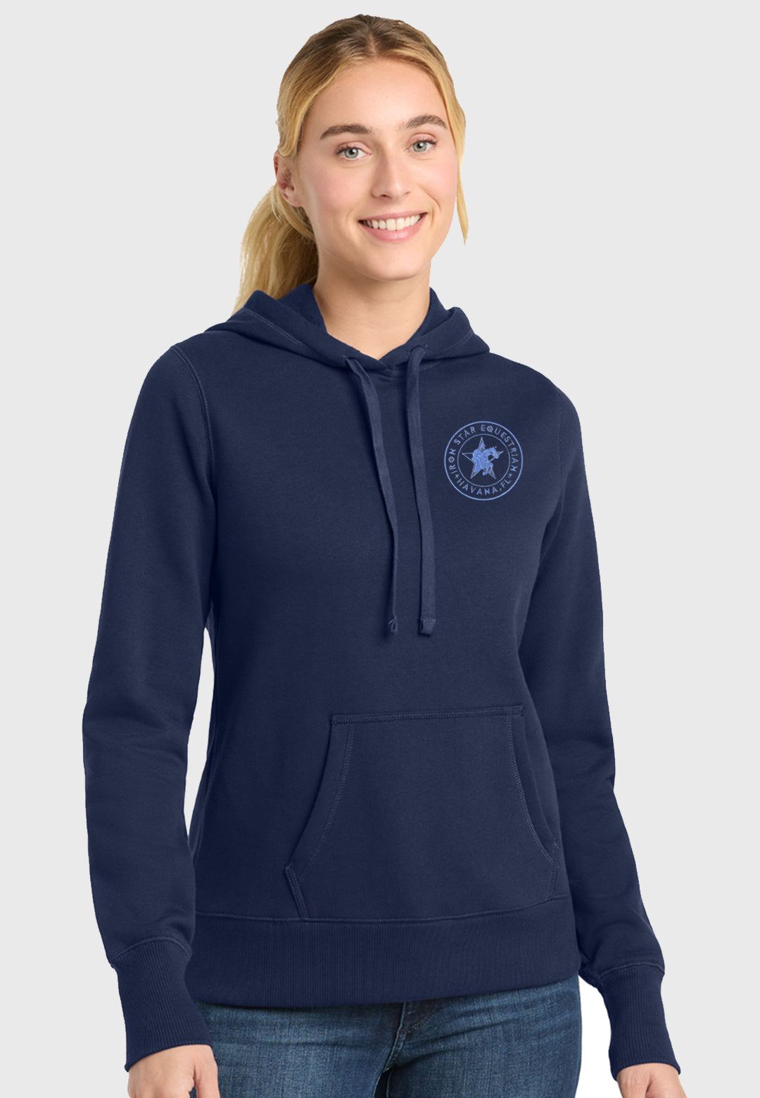 Iron Star Equestrian Sport-Tek® Hooded Navy Sweatshirt - Ladies/Mens/Youth Sizes