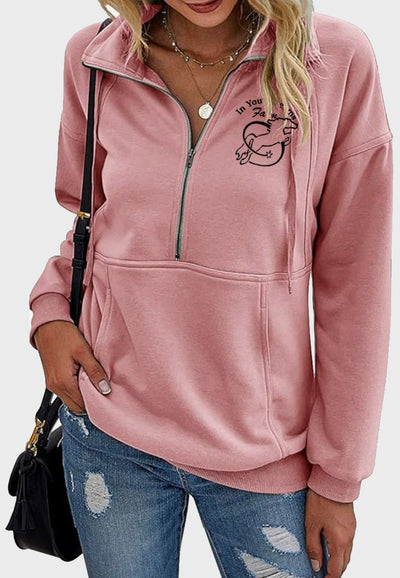 In Your Dreams Farm PRETTYGARDEN Womens Zipped Sweatshirt, 2 Color Options