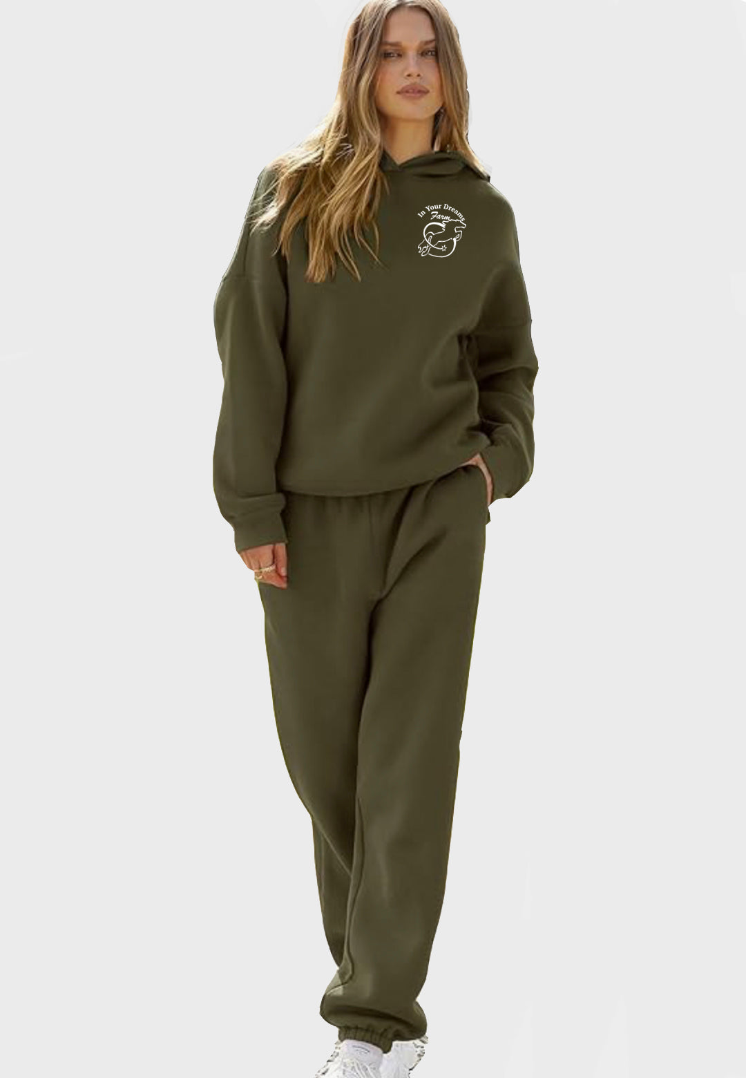 In Your Dreams Farm 2 Piece Hooded Sweatsuit