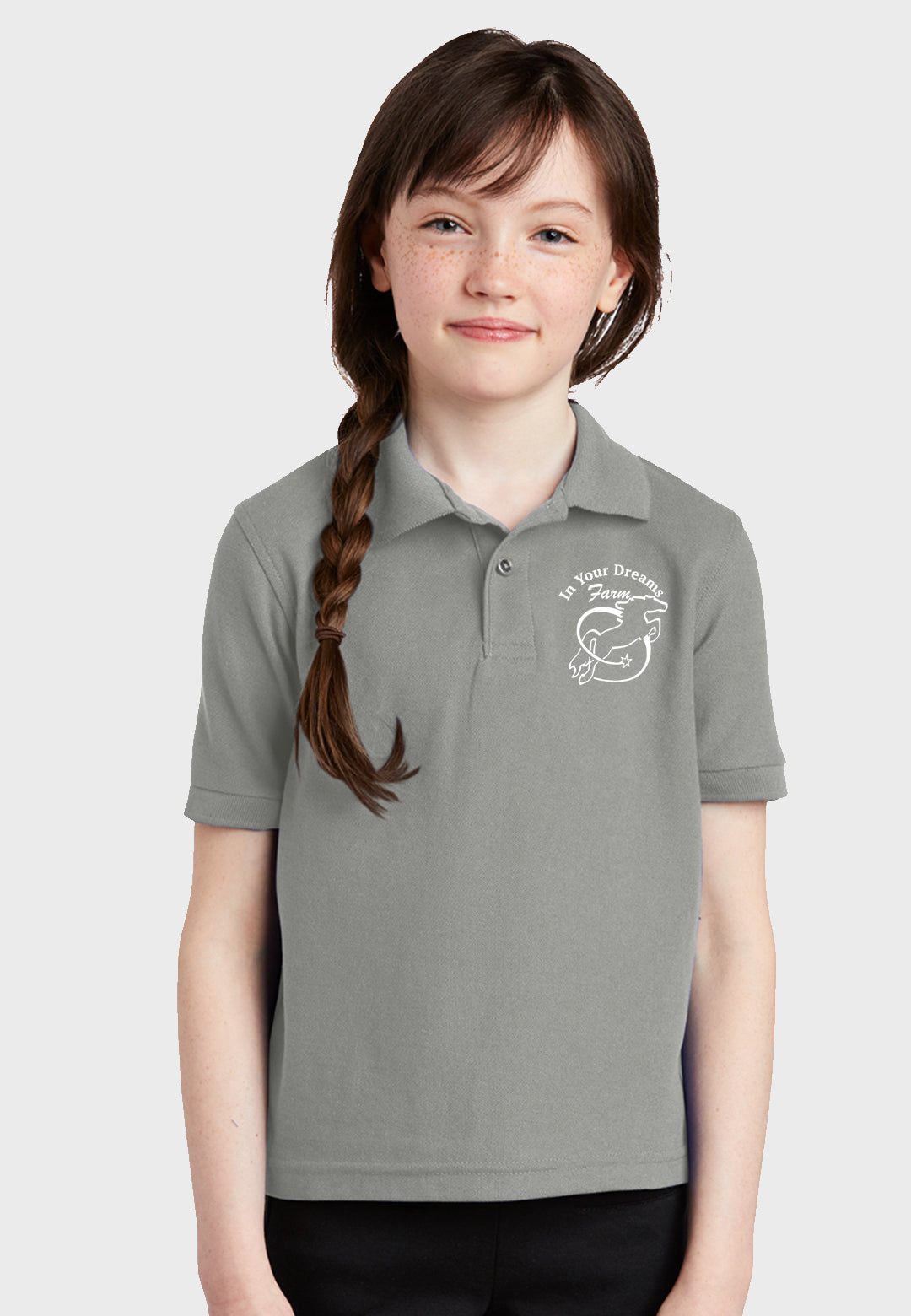 In Your Dreams Farm Port Authority® Youth Silk Touch™ Polo, 2 Color Options