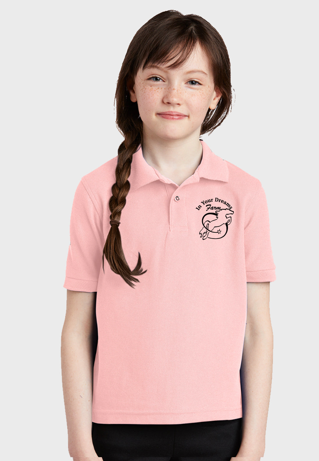 In Your Dreams Farm Port Authority® Youth Silk Touch™ Polo, 2 Color Options