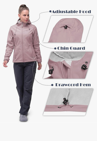 Jodie Kelly Dressage 33,000ft Ladies Fleece Lined Hooded Softshell Jacket