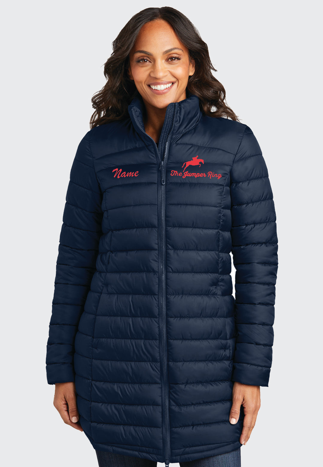 The Jumper Ring Port Authority® Ladies Horizon Puffy Long Jacket