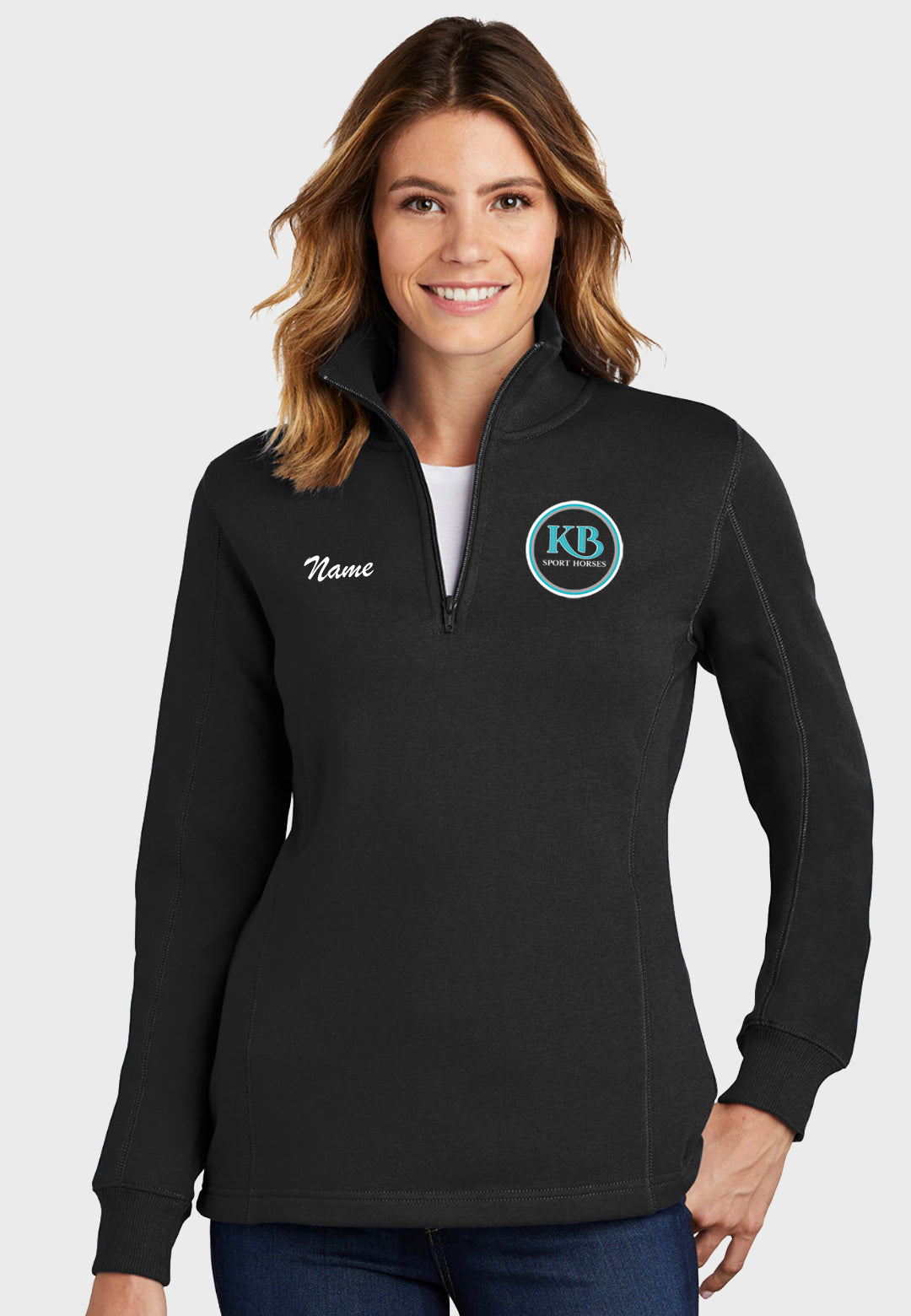 KB Sport Horses Sport-Tek® Ladies 1/4-Zip Sweatshirt - 2 Color Options